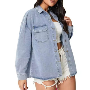 Chemise en jean pour femme en coton respirant à séchage rapide, confortable, prix abordable, usage décontracté, quantité en gros - Product Image 1