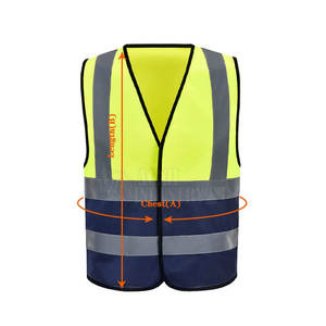 Nuevo Modelo Precio de Mayoreo Chaleco de Seguridad Ecológico Transpirable 100% Poliéster de Alta Visibilidad Ligero con Tiras Reflectantes - Product Image 4