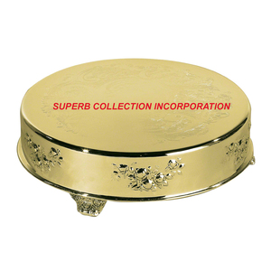 High Quality <b>Gold</b> Plated Metal <b>Cake</b> Stand <b>Top</b> Selling <b>Cake</b> Tools - Product Image 3