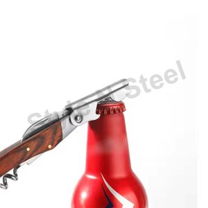 Abrebotellas Premium de acero inoxidable a precio de venta al por mayor con un diseño clásico Camareros profesionales Sacacorchos Cerveza abierta Vino - Product Image 2