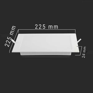 Optonica 18 Wát mini <span class=keywords><strong>LED</strong></span> bảng điều chỉnh đèn siêu mỏng vuông Backlit Trắng recessed Nhiệt độ màu đèn - Product Image 3