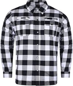 Camisa de Cuero Reforzada para Motociclistas, Estilo Casual, Resistente al Viento, para Invierno, con Protección - Product Image 1