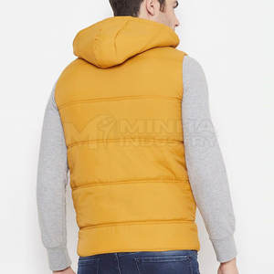 Nueva llegada Hombres Puffer Chaleco de invierno de alta calidad Hombres Puffer Chaleco Bajo MOQ Hombres Puffer Chaleco de invierno - Product Image 3
