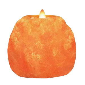 Porte-bougie en sel de l'Himalaya, sel de roche naturel pour la décoration de la maison, prospérité, harmonie, bien-être et guérison naturelle - Product Image 2