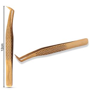 Pince à cils 3D à 6D pour volume, meilleure vente, marque privée, haute élasticité, grip diamant, grip nano, pour extensions de cils - Product Image 3