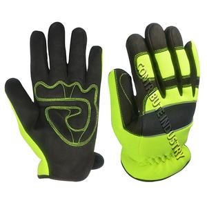 Guantes de seguridad de impacto de mecánica de alto rendimiento para protección de manos y brazos - Product Image 1