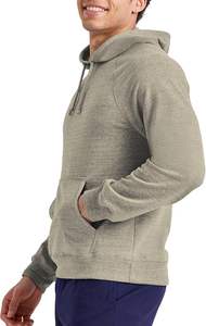 Jersey de poliéster de algodón de gran tamaño personalizado de alta calidad para hombres Sudadera con capucha de lana de patrón sólido al por mayor - Product Image 3