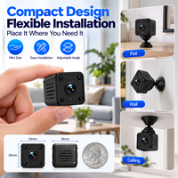 Mini caméra de sécurité domestique HD Wifi, vision nocturne, forme de bouton, avec technologie de capteur CMOS, option 2MP