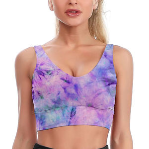 Soutien-gorge de sport push-up rembourré à la mode sexy de couleur unie haut respirant pour fitness gym yoga entraînement pour le sport - Product Image 6