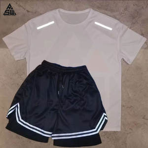 Maillot de football pour hommes, haute performance, uniforme d'entraînement d'été, manches courtes, respirant, antibactérien, séchage rapide, personnalisable - Product Image 4