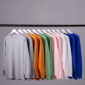 เสื้อยืดสตรีทแวร์แขนยาวของผู้ชายผ้าคอตตอนสีทึบเสื้อเจอร์ซี่พิมพ์โลโก้กำหนดเองแห้งเร็วระบายอากาศ - Product Image 5