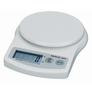 Balance à lettres blanche MAULalpha 12,4 cm 2 g Capacité 2 kg Sans connexion au réseau électrique Fourniture de bureau - Product Image 1