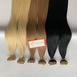 Extensiones de cabello Remy vietnamita alineado con cutícula virgen de calidad de lujo 12A cinta regular en el cabello - Product Image 3