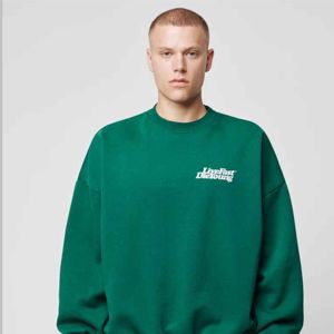 Suéteres extragrandes de manga larga con estampado de logotipo personalizado Sudaderas y sudaderas de talla grande para mujer - Product Image 2