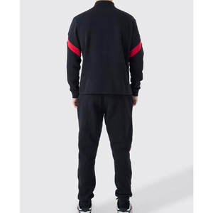 Conjunto Deportivo de Felpa 100% Algodón para Hombre, Estilo Casual de Invierno, Media Cremallera, 2 Piezas, Ropa Deportiva para Gimnasio, Logotipo Personalizado - Product Image 2