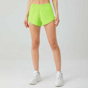 Shorts de gymnastique à séchage rapide de haute qualité pour femmes en Nylon respirant Durable Streetwear mode athlétique avec Logo motif lavé été - Product Image 5