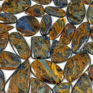 Radha Arts Pietersite Naturelle Quartz Gemme en vrac Cabochon Formes Variées Multicolore Lisse Poli à la main en gros Semi-précieuse - Product Image 1