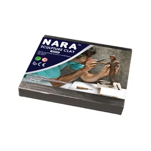 NARA Sculpture Clay 1lbs.Grey Color Perfect for sculpting,Prototyping,Crafting,Fine Details Craft Oil Base Modeling Clay