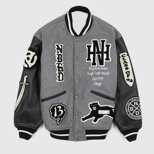 Classic Wool Varsity Jacket with Embroidery Front Logo Eco-Friendly & Breathable Bulk Order for Teams & Schools - Product Image 6