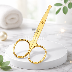 Ciseaux à ongles professionnels en acier inoxydable doré, droits et affûtés, de haute qualité pour pédicure - Product Image 6