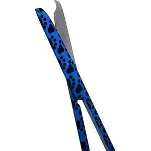 Tijeras de puntada de sutura de acero inoxidable con diseño de patas azules, punta en forma de gancho, estándar Manual, para aplicaciones médicas veterinarias - Product Image 3