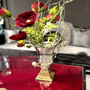 เชิงเทียนโลหะพร้อมเชิงเทียนสไตล์ใบไม้สำหรับบ้านและสวนที่วางเทียนดีไซน์แบบ2025 - Product Image 5