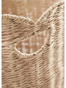 Panier en forme de fleur du Vietnam, OEM ODM, en jacinthe naturelle tressée, sac de rangement décoratif, écologique, décoration bohème pour la maison, vente en gros - Product Image 5