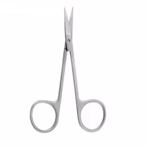 Pinzas de disección de acero inoxidable Iris, tijera recta/curva de 3,5 a 5,5 pulgadas, tamaño de 4,5 pulgadas - Product Image 1