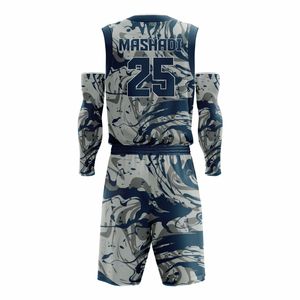 ชุดบาสเก็ตบอลแบบไม่มีแขน พิมพ์ลาย โพลีเอสเตอร์ 100% ขนาดพลัสไซส์ ปรับแต่งได้ คุณสมบัติป้องกันแบคทีเรีย แห้งเร็ว ขายส่ง - Product Image 6