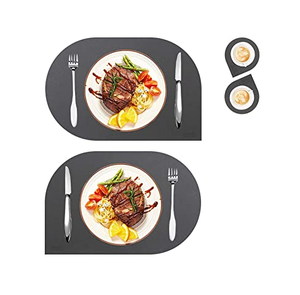 Top Selling Leather <b>Table</b> Plate Mats Placement Washable Coffee <b>Table</b> Mats Plate Dining <b>Table</b> with Sale Product - Product Image 6