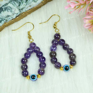 Pendientes de Piedras de Cristal Natural para Niñas y Mujeres - Product Image 5