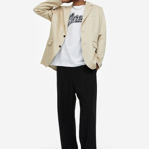 Venta caliente 100% algodón Color negro personalizado Chenille bordado Logo y conjunto de pantalones cortos - Product Image 2