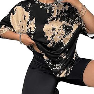 Nouveau modèle de t-shirts Tie Dye pour femmes dernier style de qualité supérieure t-shirts respirants pour femmes de fabrication professionnelle - Product Image 3