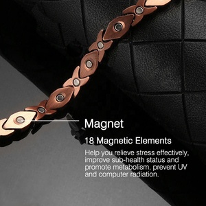 Pulsera Magnética de Cobre Puro, Terapia de Bioenergía, Pulseras de Cobre Auténtico con Imanes <span class=keywords><strong>para</strong></span> Hombres y Mujeres - Product Image 4