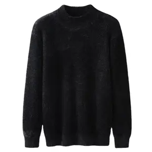 2024 Inverno Moda Base meia gola alta sólida colo mink camisola jumper