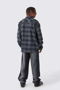 Meilleure qualité, nouvelle surchemise à carreaux haute surdimensionnée à la mode au prix le plus bas - Product Image 2