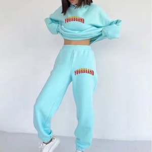 Sweat à capuche court pour femmes OEM de qualité supérieure Logo personnalisé Coton polaire Mode Fournisseur Streetwear - Product Image 5