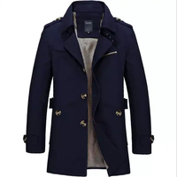 Long manteau d'extérieur imperméable de haute qualité pour hommes, veste coupe-vent d'hiver à fermeture éclair sur le devant, balle de randonnée