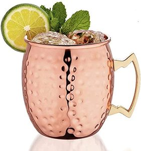 Authentique tasse en cuivre rustique Moscow Mule en métal fabriqué à la main verres à bas prix - Product Image 4