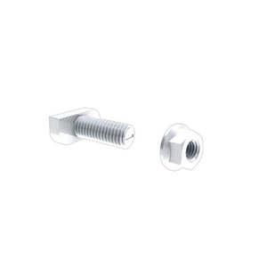 Solar Roof <b>Clamp</b> 20mm T-Bolt with Nylon Patch Nut-<b>Quick</b> Mount PV QRail QMR-TB20P-A-300 Bag of 50 for Metal Roof Installation - Product Image 1