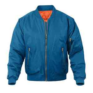2025 Latest Design Slim Fit High Street Style <b>Men's</b> Trendy Stand Collar Front Canvas <b>Bomber</b> <b>Jacket</b> <b>Summer</b> Thin Cotton Filling - Product Image 6