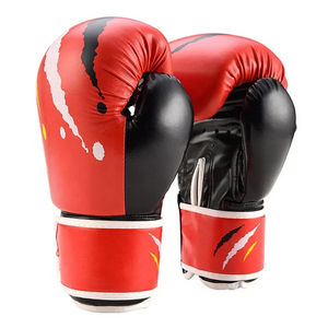 Gants de boxe professionnels en cuir PU, extensibles, pour entraînement, sparring, MMA, kickboxing, durables, antichoc, avec fermeture, pour la gym, le fitness, unisexe - Product Image 2