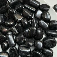 Pierres de tourmaline noire polies de haute qualité, pierres naturelles sculptées, galets de pierres précieuses authentiques pour la décoration de la maison, du jardin et le Feng Shui