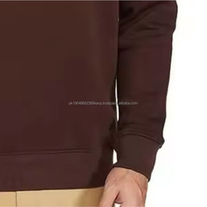 เสื้อสเวตเตอร์ของผู้ชายผ้าคอตตอนผ้า100% เทอร์รี่สำหรับฤดูหนาวออกแบบโลโก้ได้ตามต้องการ - Product Image 5