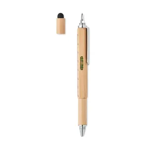 TOOLBAM Penna Livellatrice Multifunzione in Bambù, Gadget Personalizzati - Product Image 3