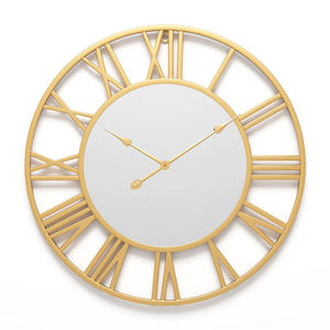 Horloge murale analogique en métal moderne et élégante de 12 pouces, élégante horloge pour la maison, le bureau, le salon, design mural - Product Image 2