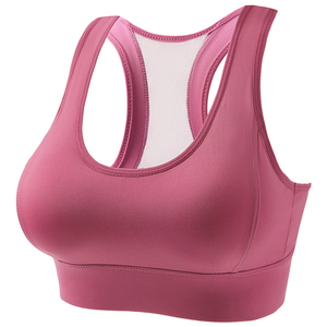 Custom Factory Wholesale Women's Sports Bra – Breathable Mesh Back Racerback High <b>Support</b> Gym <b>Crop</b> <b>Top</b> for Yoga & Fitness - Product Image 2