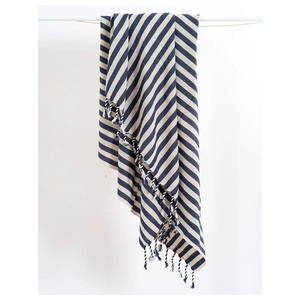 Premium Quality Peshtemal <b>Hammam</b> Bath <b>Towel</b> Muslin Cotton 90x180cm 400gr Datca Black Color from Turkiye - Product Image 6