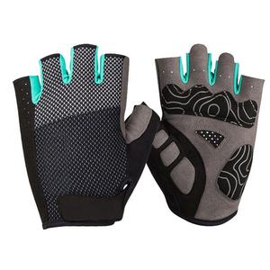 Guantes de Ciclismo de medio Dedo de alta calidad Durable Ecológico Cuero/Poliéster/Spandex Deportes personalizables Pakistán al por mayor - Product Image 2