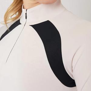 Chemises d'équitation pour femmes personnalisées de haute qualité, hauts imprimés pour l'équitation, couches de base, qualité compétition, course hippique, 100% - Product Image 6